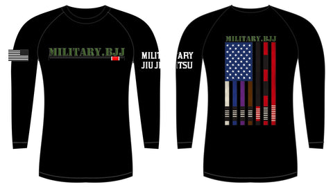 *PRE-ORDER* Military BJJ Long Sleeve Rashguard